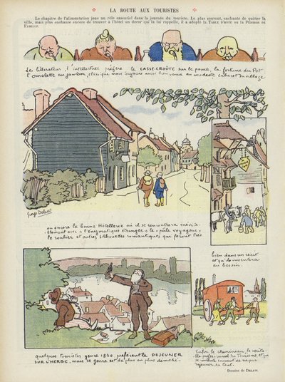 Ilustracja do Le Rire autorstwa Georges Delaw