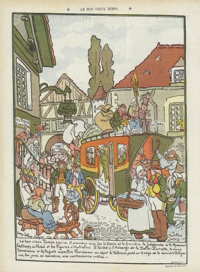 Ilustracja do Le Rire autorstwa Georges Delaw