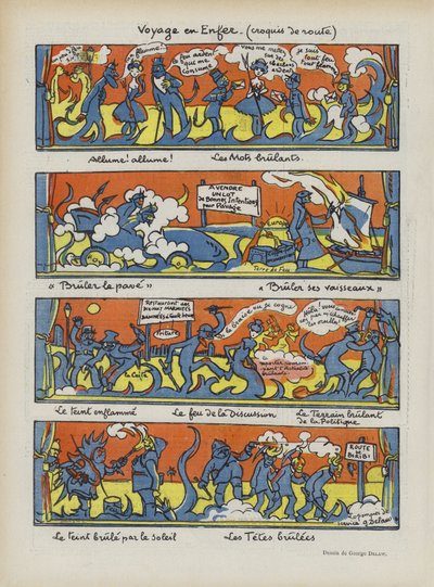 Ilustracja do Le Rire autorstwa Georges Delaw