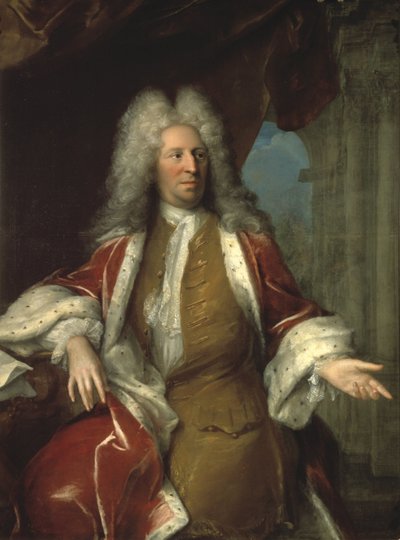 Nikodem Tessin Młodszy, szwedzki architekt - hrabia Nikodem Tessin Młodszy (1654-1728), autorstwa Desmarees, George (1697-1776). olej na płótnie autorstwa Georges Desmarées