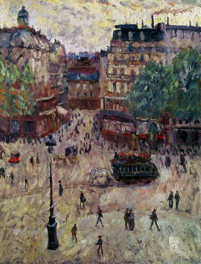 Plac w Paryżu, 1907 autorstwa Georges Dufrenoy
