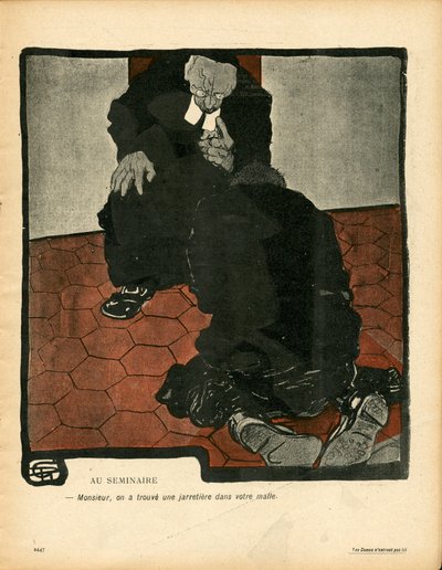 Talerz Maślany, numer 146, w kolorze satyrycznym autorstwa Georges Dupuis
