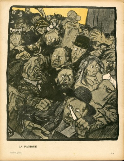 Talerz Maślany nr 153 w kolorze satyrycznym autorstwa Georges Dupuis