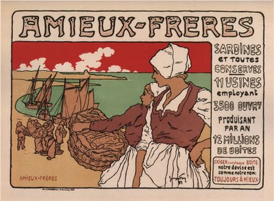 Plakat Bracia Przyjaciele, 1899 autorstwa Georges Fay