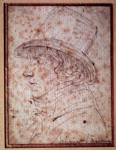 Portret Jacquesa Heberta (1757-1794) dziennikarza i polityka rewolucyjnego, założyciela gazety „Ojciec Duchesne”. Rysunek autorstwa Gabriela autorstwa Georges Francois Gabriel