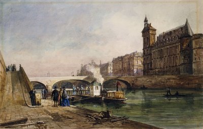 Nad Sekwaną, Paryż, autorstwa Georges Francois Guiaud