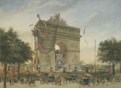 Pogrzeb Victora Hugo (1802-85) 1885 autorstwa Georges Francois Guiaud