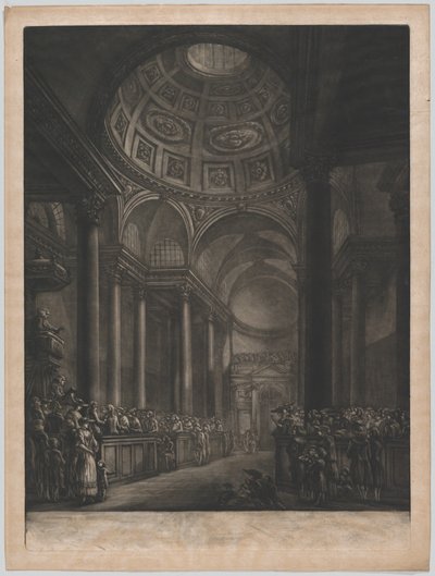 Widok wnętrza św. 1767. autorstwa Georges François Blondel