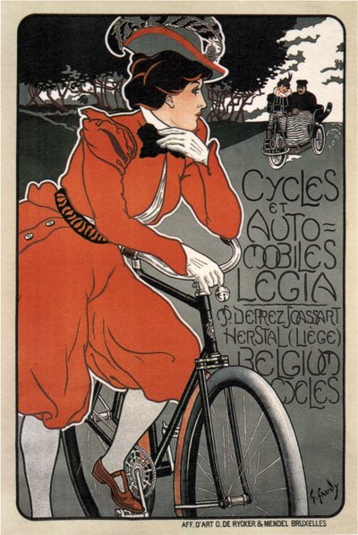 Rowery Samochody Legia, 1898 autorstwa Georges Gaudy