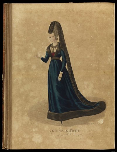Agnès Sorel, koniec XVIII wieku. autorstwa Georges Jacques Gatine