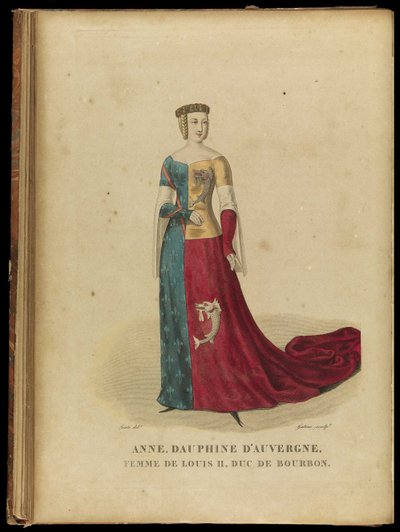 Anna z Owernii 1358-1417, hrabina Forez i księżna Burbon, koniec XVIII w. autorstwa Georges Jacques Gatine