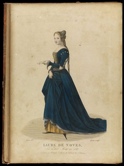 Laura de Noves 1310-1348, koniec XVIII w. autorstwa Georges Jacques Gatine