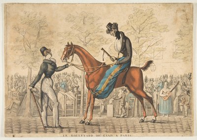 Boulevard de Gand w Paryżu, XIX wiek. autorstwa Georges Jacques Gatine