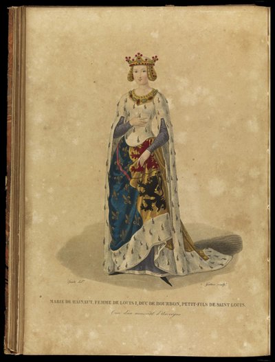 Maria z Avesnes 1280-1354, koniec XVIII wieku. autorstwa Georges Jacques Gatine