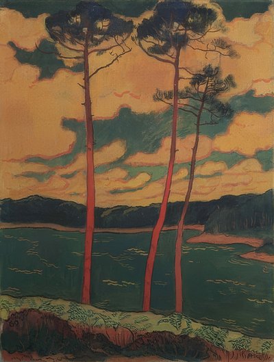 Czerwone Sosny. 1888 autorstwa Georges Lacombe