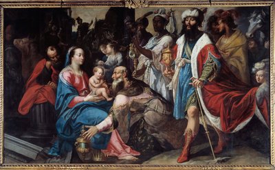 Adoracja Trzech Króli. Obraz Georgesa Lallemanda (1575-1635) autorstwa Georges Lallemand