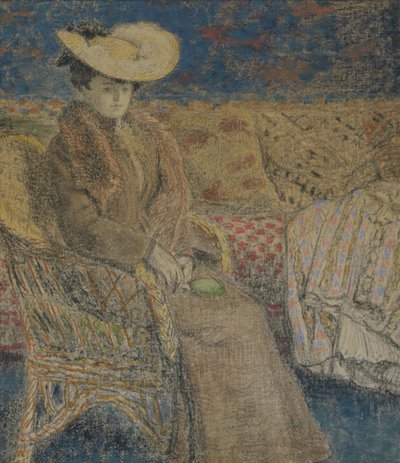 Siedząca kobieta, ok. 1900-06 autorstwa Georges Lemmen