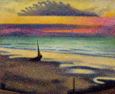 Plaża przy napadzie, 1891-92 autorstwa Georges Lemmen
