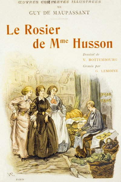 Okładka książki "Le Rosier de Mme Husson" autorstwa Guy de Maupassant autorstwa Georges Lemoine
