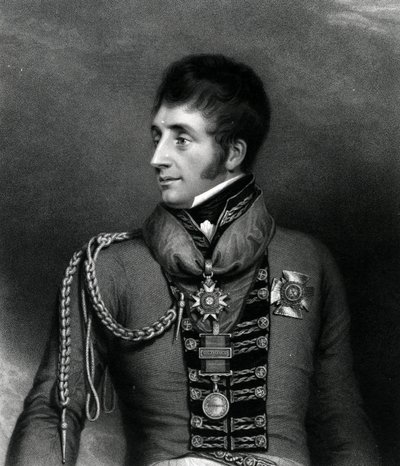 Generał dywizji Sir William Ponsonby, 1817 r. autorstwa Georges Maile