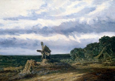 Pejzaż z młynem, c1783-1843 autorstwa Georges Michel