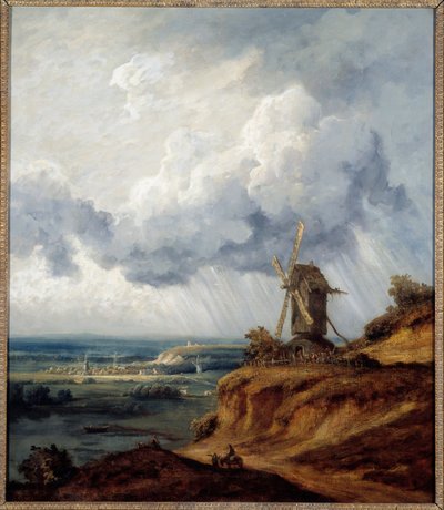 Młyn Argenteuil. Obraz Georgesa Michela (1763-1843) autorstwa Georges Michel