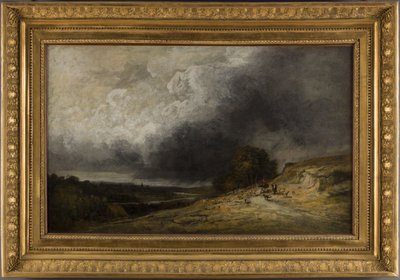 Stado podczas burzy, między 1796 a 1843 r. (olej) autorstwa Georges Michel