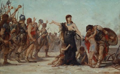 Ofiara dla Ojczyzny, 1879 autorstwa Georges Moreau de Tours