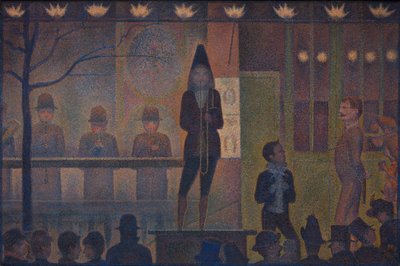 Cyrk Sideshow Parade de cirque, 1887-88. autorstwa Georges Pierre Seurat