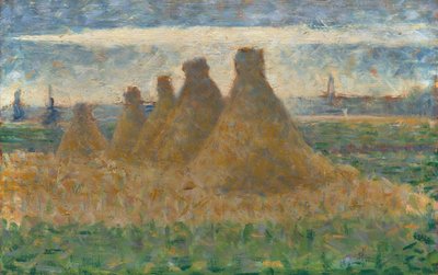 Stogi siana, ok. 1882. autorstwa Georges Pierre Seurat