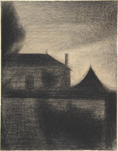Dom o Zmierzchu autorstwa Georges Pierre Seurat