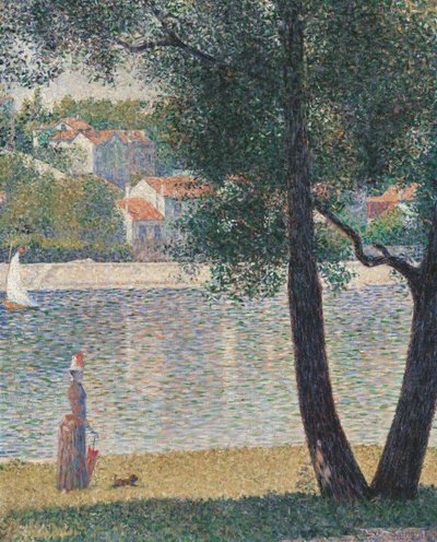 Sekwana w Courbevoie, 1885. autorstwa Georges Pierre Seurat