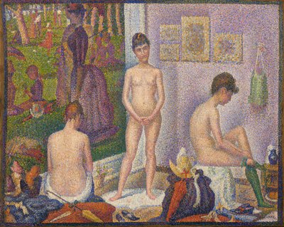 Les Poseuses, Ensemble (mała wersja) autorstwa Georges Pierre Seurat