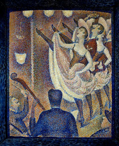 Studiuj dla chahut Danceuses de chahut, tańcz skandal, formę taneczną, która pojawiła się w tym samym czasie co francuski Cancan, około 1830 roku na Montparnasse. Obraz Georgesa Seurata (1859-1891) 1889 Buffalo. Albright Knox Art Gallery - Studium dla Le C autorstwa Georges Pierre Seurat