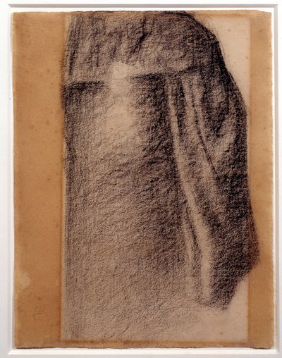 Studium spódnicy na niedzielę w Grande Jatte Rysowanie czarną kredą – Georges Seurat autorstwa Georges Pierre Seurat