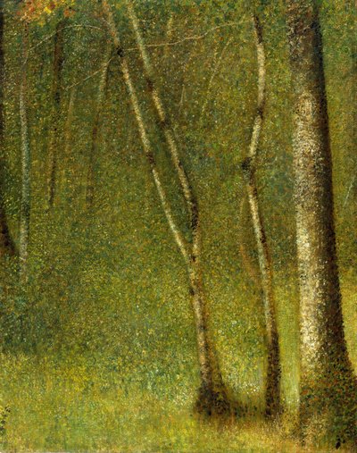 Las w Pontaubert, 1881. autorstwa Georges Pierre Seurat