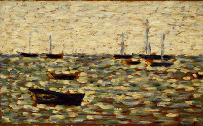 Morze w Grandcamp; La Mer a Grandcamp, 1885 autorstwa Georges Pierre Seurat