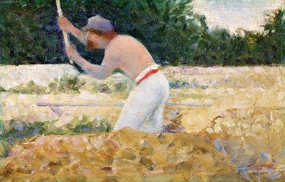 Łamacz kamieni, ok. 1882 (olej na panelu) autorstwa Georges Pierre Seurat
