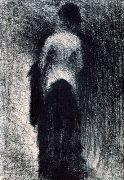 Kobieta widziana z tyłu, c1880-1891 autorstwa Georges Pierre Seurat