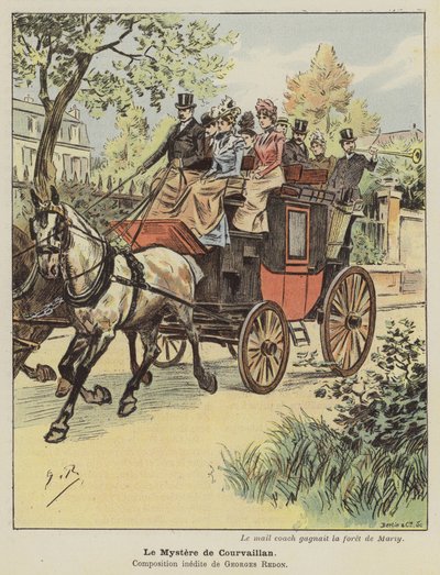 Tajemnica Courvaillan (kolor lito) autorstwa Georges Redon