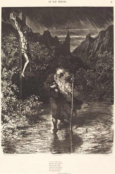 Żyd wędrujący autorstwa Georges Rouget after Gustave Doré