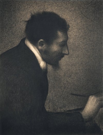 Aman-Jean, 1882-83 (kredka conté na papierze Michallet) autorstwa Georges Seurat