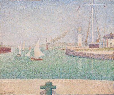 Wejście do portu Honfleur autorstwa Georges Seurat
