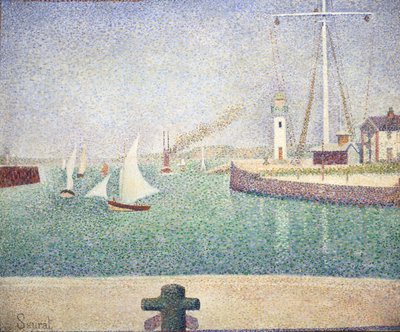 Wejście do portu Honfleur autorstwa Georges Seurat