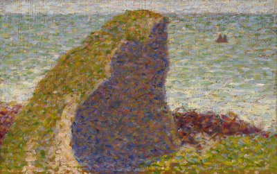 Georges Seurat - Le Bec du Hoc (Studium) autorstwa Georges Seurat