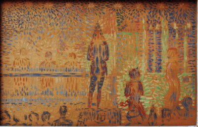 Parade de cirque - parada cyrkowa autorstwa Georges Seurat
