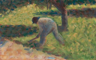 Chłop z motyką, ok. 1882 r. autorstwa Georges Seurat