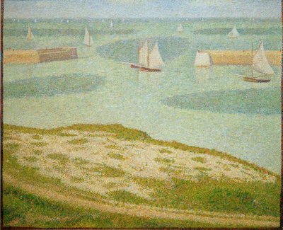Port-en-Bessin, wejście do portu zewnętrznego autorstwa Georges Seurat