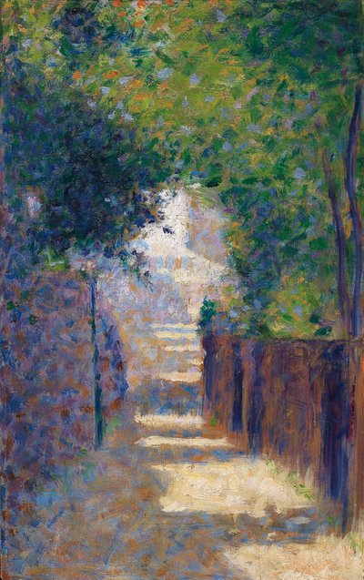 Rue St. Vincent na wiosnę, ok. 1884 r. autorstwa Georges Seurat