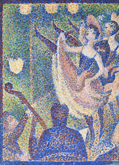 Studium dla Chahut, c.1889 (panel) autorstwa Georges Seurat